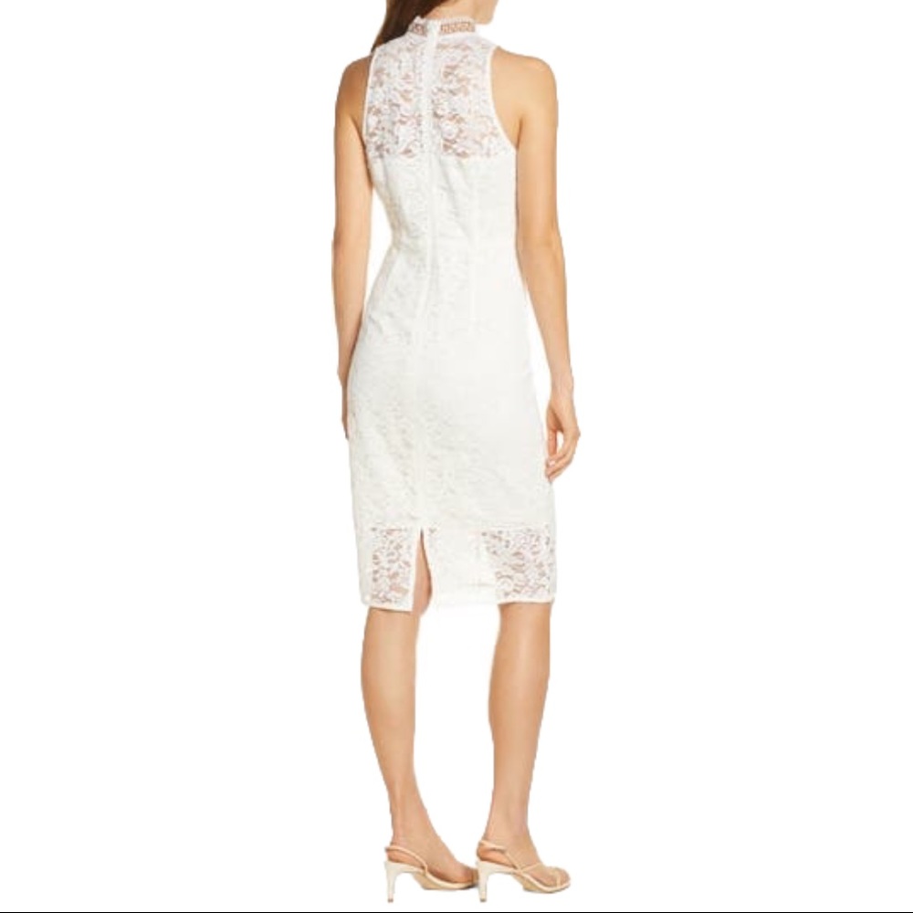 NEW Eliza J Illusion Lace Cocktail Dress - Picture 5 of 8